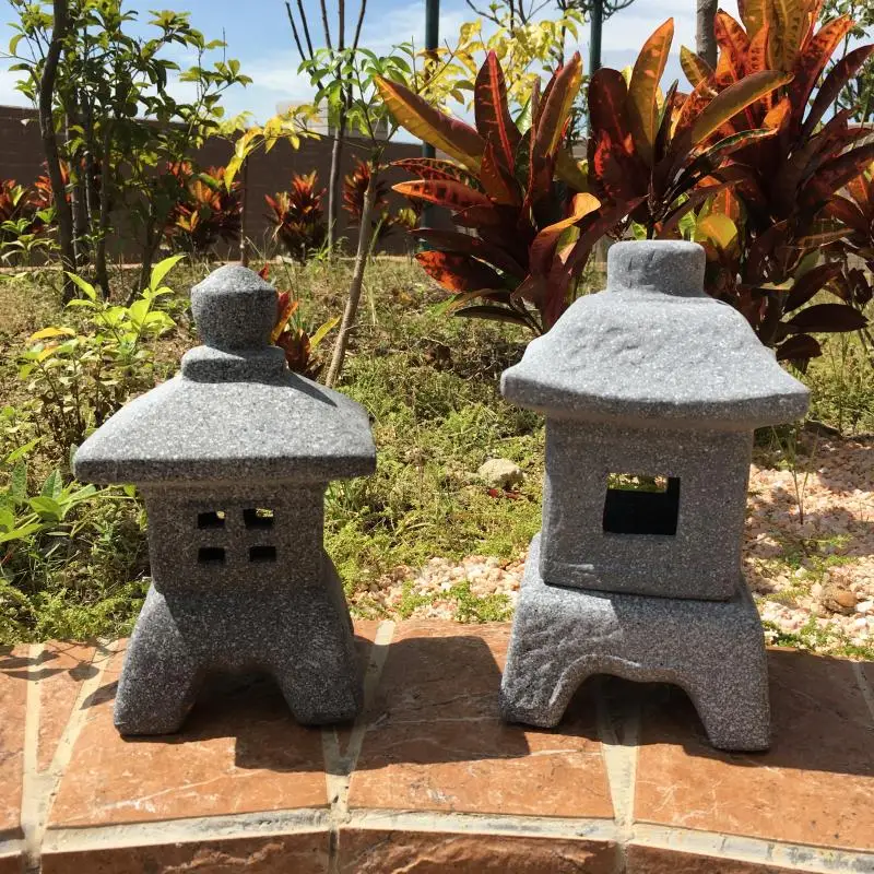 Apdailos gaminiai, kiemo Japonų keramikos imitacija, akmens lempos papuošalai imitacija marmuro raudono molio Japoniško sodo žibintų 1